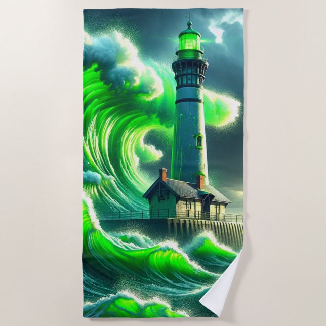 Leuchtturm Strandtuch (Vorderseite)