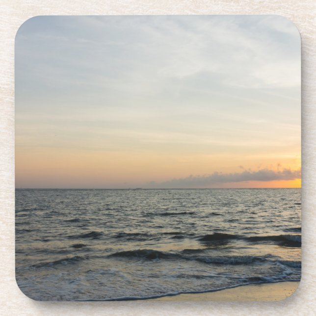 Leuchtturm Sunrise Getränkeuntersetzer (Vorderseite)