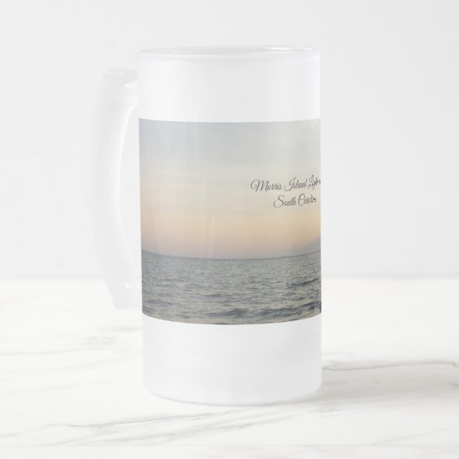 Leuchtturm Sunrise Mattierte Tasse (Vorderseite Links)