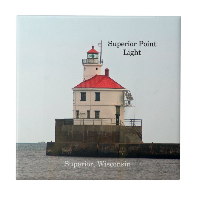 Leuchtturm Superior Point Fliese (Vorderseite)
