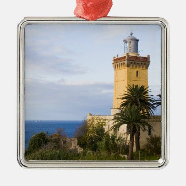 Leuchtturm Tanger Marokko am Cap Spartel Ornament Aus Metall (Vorne)