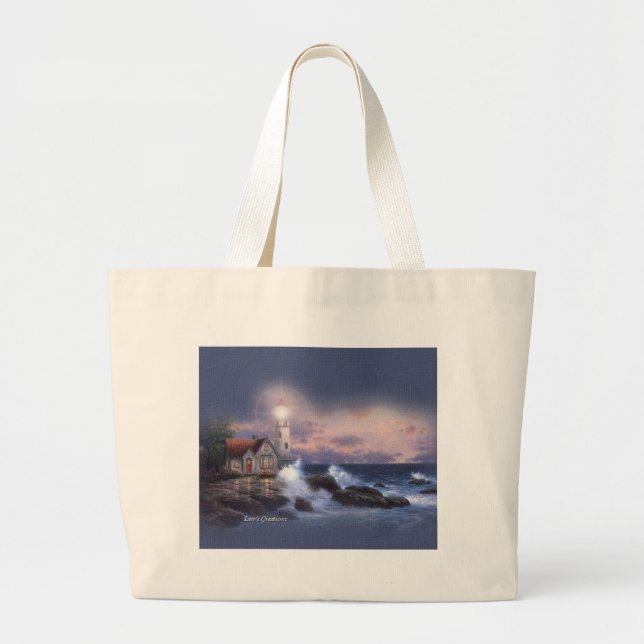 Leuchtturm-Tasche Jumbo Stoffbeutel (Vorne)