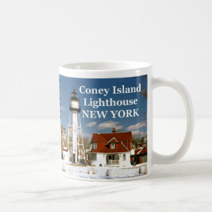 Leuchtturm-Tasse der Coney-Insel-, New York Kaffeetasse