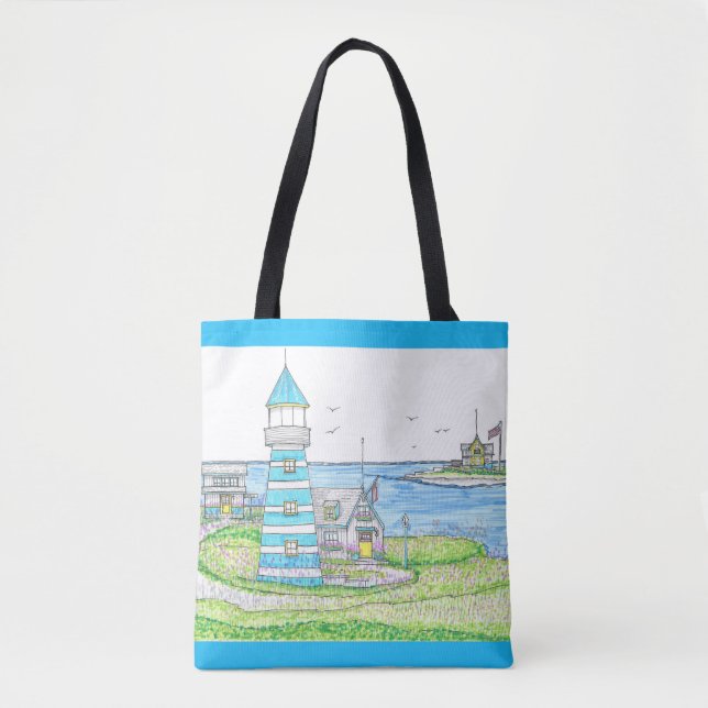 Leuchtturm Tote Bag Tasche (Vorderseite)