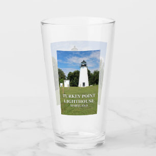 Leuchtturm Turkey Point, Maryland Pint-Glas Glas