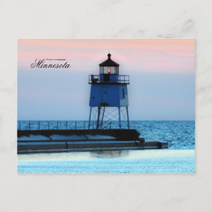 Leuchtturm Two Harbors Minnesota Postkarte