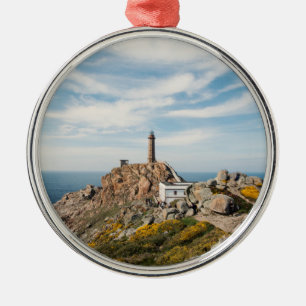 Leuchtturm u. Museum   Cabo Vilan Galizien Spanien Ornament Aus Metall