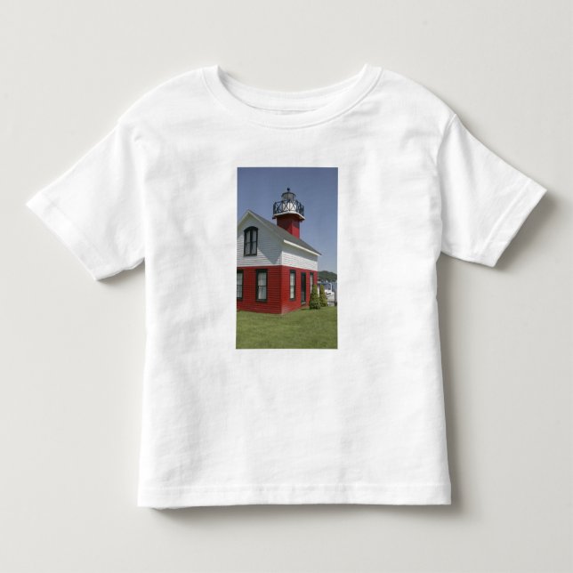 Leuchtturm umsiedelt Küste in Douglas nahe 2 Kleinkind T-shirt (Vorderseite)