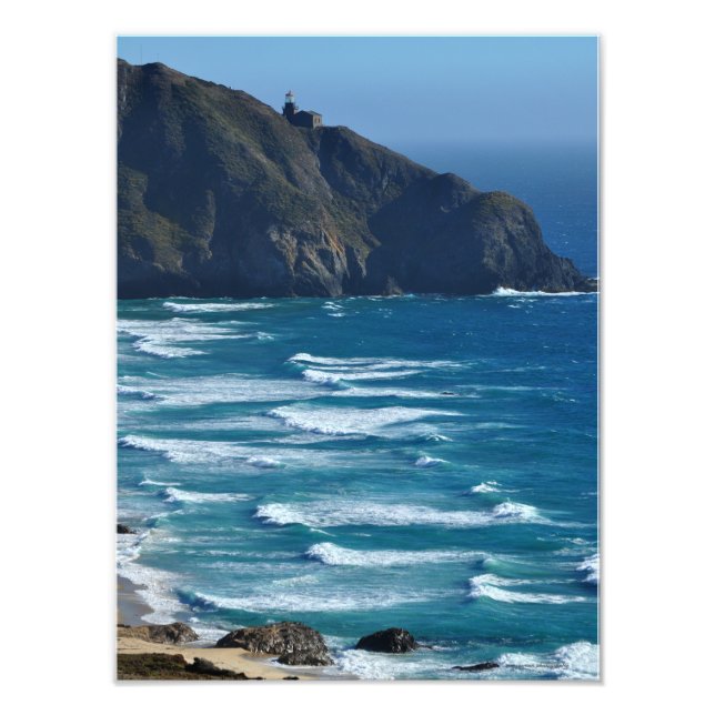 Leuchtturm und Meer Fotodruck (Vorne)