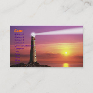 Leuchtturm-Visitenkarte Visitenkarte
