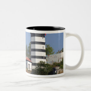 Leuchtturm von Sile, Istanbul, Türkei Zweifarbige Tasse