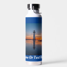 Leuchtturm Wasserflasche