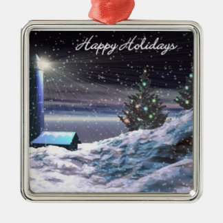 Leuchtturm-Weihnachten Ornament Aus Metall