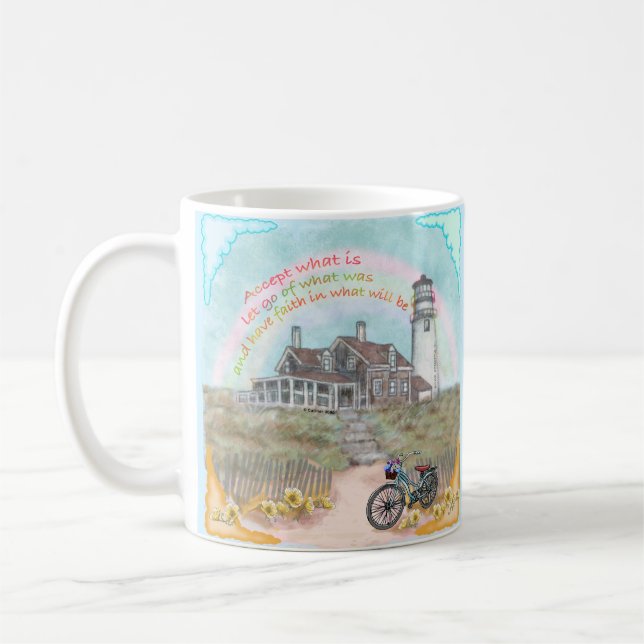 Leuchtturmakzeptanz Kaffeetasse (Links)