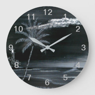 Leuchtturmbucht Große Wanduhr