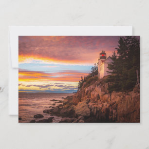 Leuchttürme   Acadia National Park Maine Dankeskarte