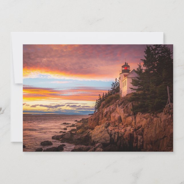 Leuchttürme | Acadia National Park Maine Dankeskarte (Vorderseite)