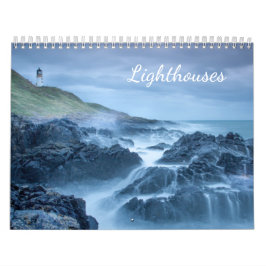 Leuchttürme am Ozean Schöne 12 Monate Kalender