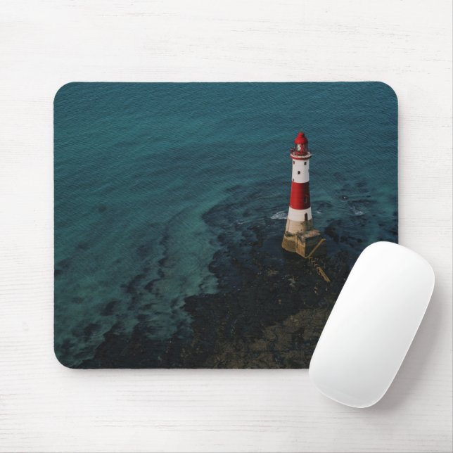 Leuchttürme | Beachy Head Lighthouse England Mousepad (Mit Mouse)