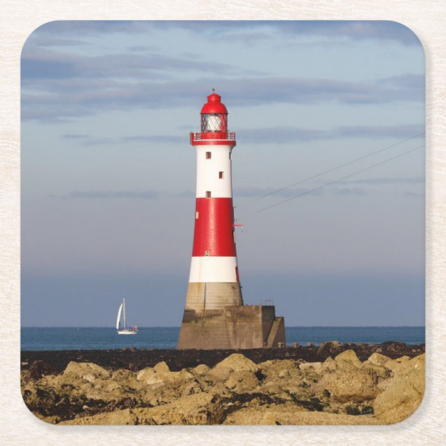 Leuchttürme | Beachy Head Lighthouse England Rechteckiger Pappuntersetzer (Vorderseite)