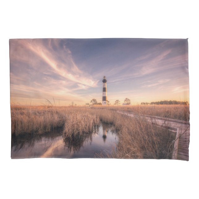 Leuchttürme | Bodie Island Outerbanks NC Kissenbezug (Vorderseite)