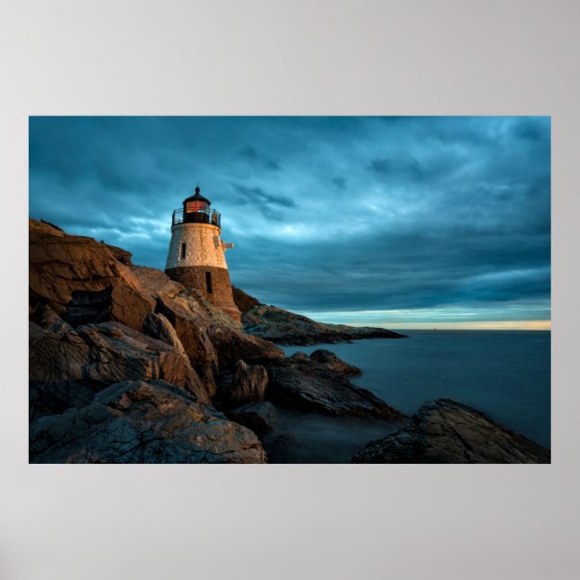 Leuchttürme | Burg Hill Leuchtturm Poster (Vorne)