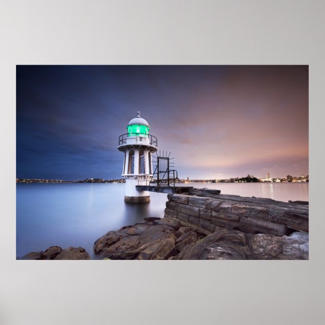 Leuchttürme | Cremorne Point Lighthouse Australien Poster (Vorne)