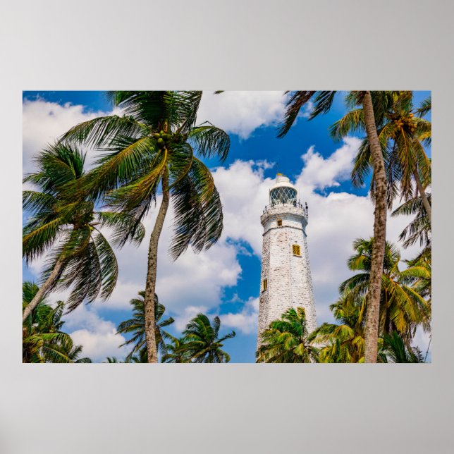 Leuchttürme | Dewundara Matara Sri Lanka Poster (Vorne)