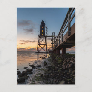 Leuchttürme Eversand-Oberfeue Deutschland Postkarte