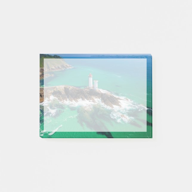 Leuchttürme | Finistère Brest Bretagne Lighthouse Post-it Klebezettel (Vorderseite)