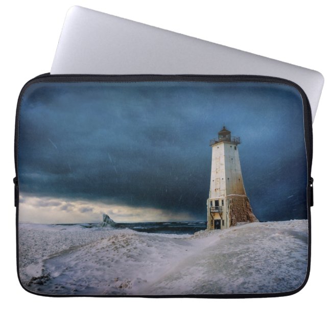 Leuchttürme | Frankfort Lighthouse Lake Michigan Laptopschutzhülle (Vorderseite)
