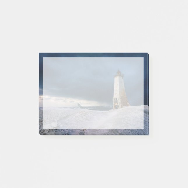 Leuchttürme | Frankfort Lighthouse Lake Michigan Post-it Klebezettel (Vorderseite)