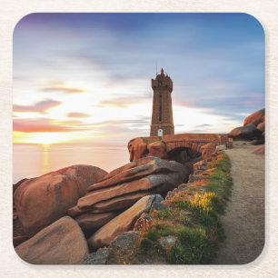 Leuchttürme   Gemein Ruz Lighthouse Rechteckiger Pappuntersetzer