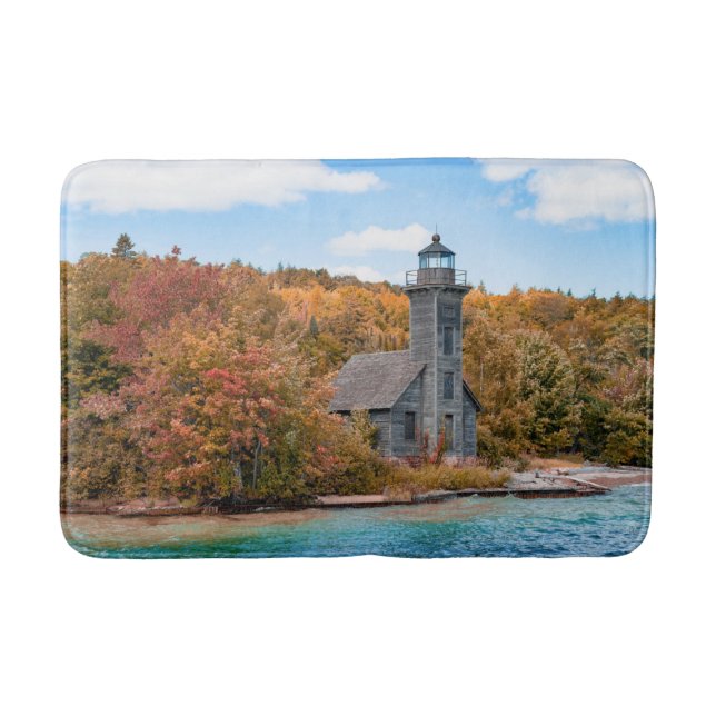 Leuchttürme | Grand Island East Channel Light Badematte (Vorderseite)
