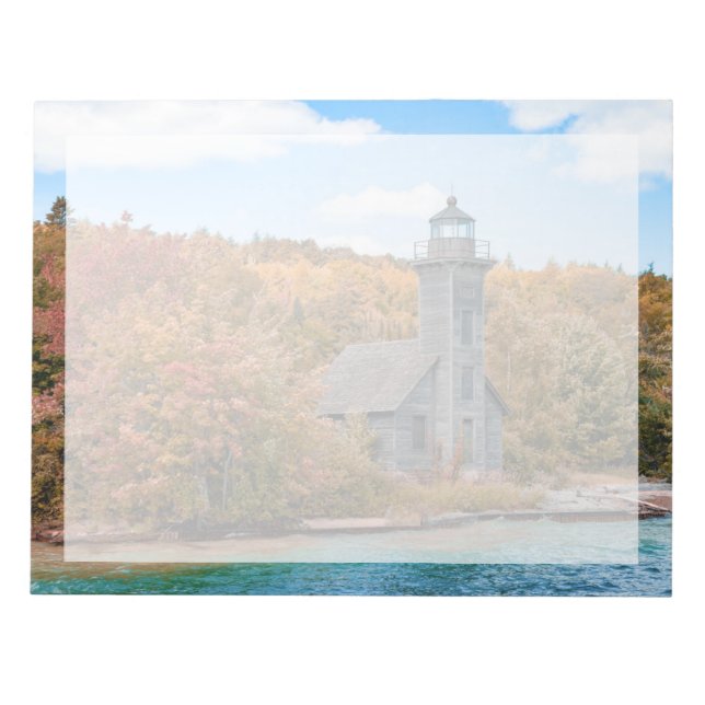 Leuchttürme | Grand Island East Channel Light Notizblock (Vorderseite)