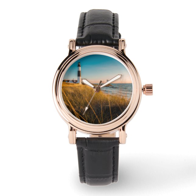 Leuchttürme | Großer Leuchtturm Ludington, MI Armbanduhr (Vorderseite)