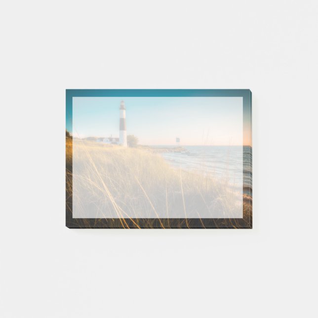 Leuchttürme | Großer Leuchtturm Ludington, MI Post-it Klebezettel (Vorderseite)