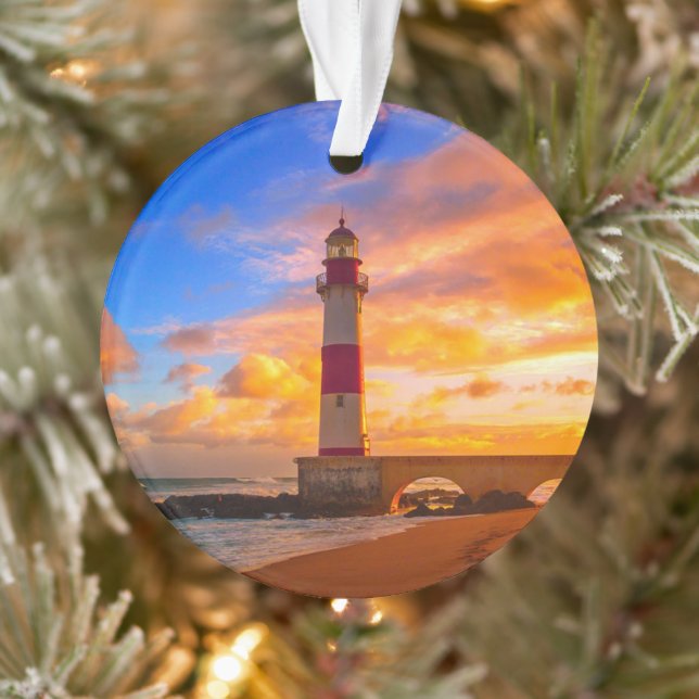 Leuchttürme | Itapuã Brasilien Leuchtturm Ornament (Baum)