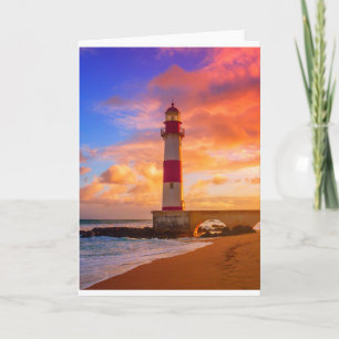 Leuchttürme Itapuã Lighthouse Bahia Brasilien Karte