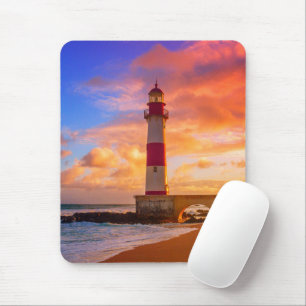 Leuchttürme Itapuã Lighthouse Bahia Brasilien Mousepad