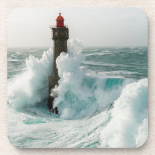 Leuchttürme   Jument Lighthouse Ouessant Frankreic Getränkeuntersetzer
