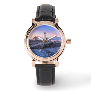 Leuchttürme Kap Elizabeth, Maine Armbanduhr