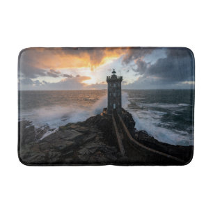 Leuchttürme Le Conquet Kermorvan Lighthouse Badematte