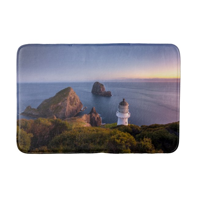 Leuchttürme | Lighthouse Cape Brett Neuseeland Badematte (Vorderseite)