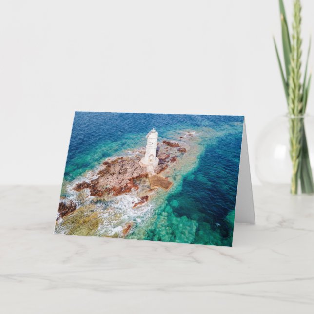 Leuchttürme | Mangiabarche Lighthouse Italien Karte (Vorderseite)