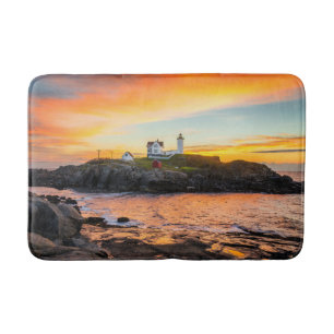 Leuchttürme Nubble Lighthouse Maine Badematte