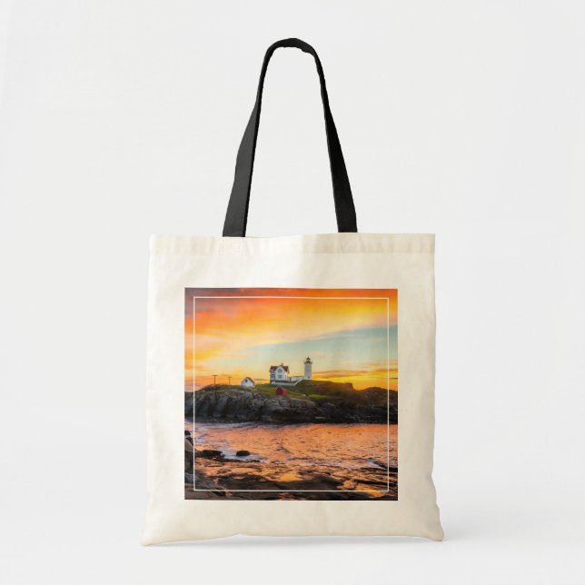 Leuchttürme | Nubble Lighthouse Maine Tragetasche (Vorne)