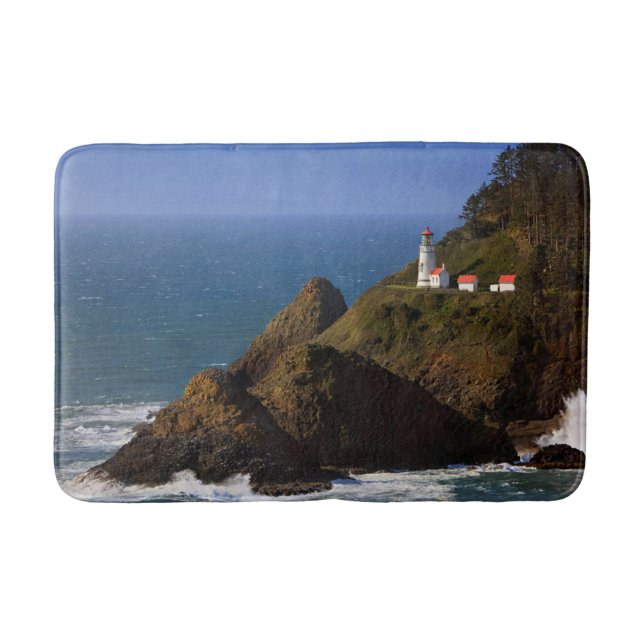 Leuchttürme | Oregon Coast Lighthouse Badematte (Vorderseite)