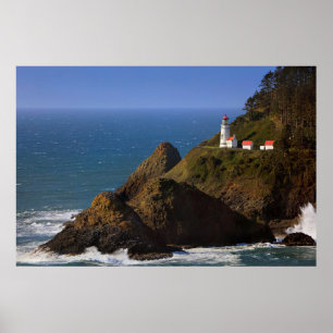Leuchttürme Oregon Coast Lighthouse Poster