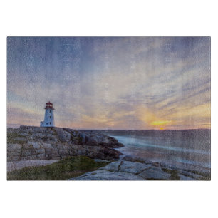 Leuchttürme   Peggy's Cove Lighthouse Nova Scotia Schneidebrett